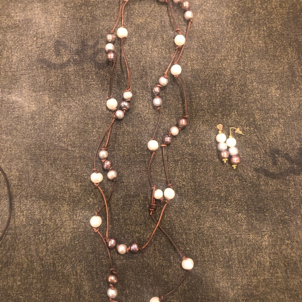 Necklace and earrings